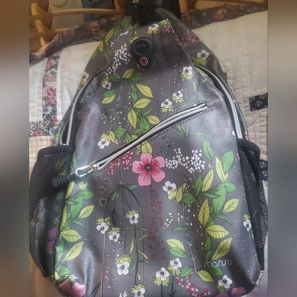 Mossimo Tropical Gray Backpack